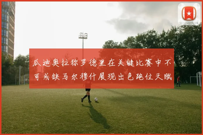 瓜迪奥拉称罗德里在关键比赛中不可或缺马尔穆什展现出色跑位天赋